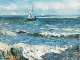 Vincent van Gogh: Das Meer bei Les Saintes-Maries de la Mer, 1888 (Kunstdruck)